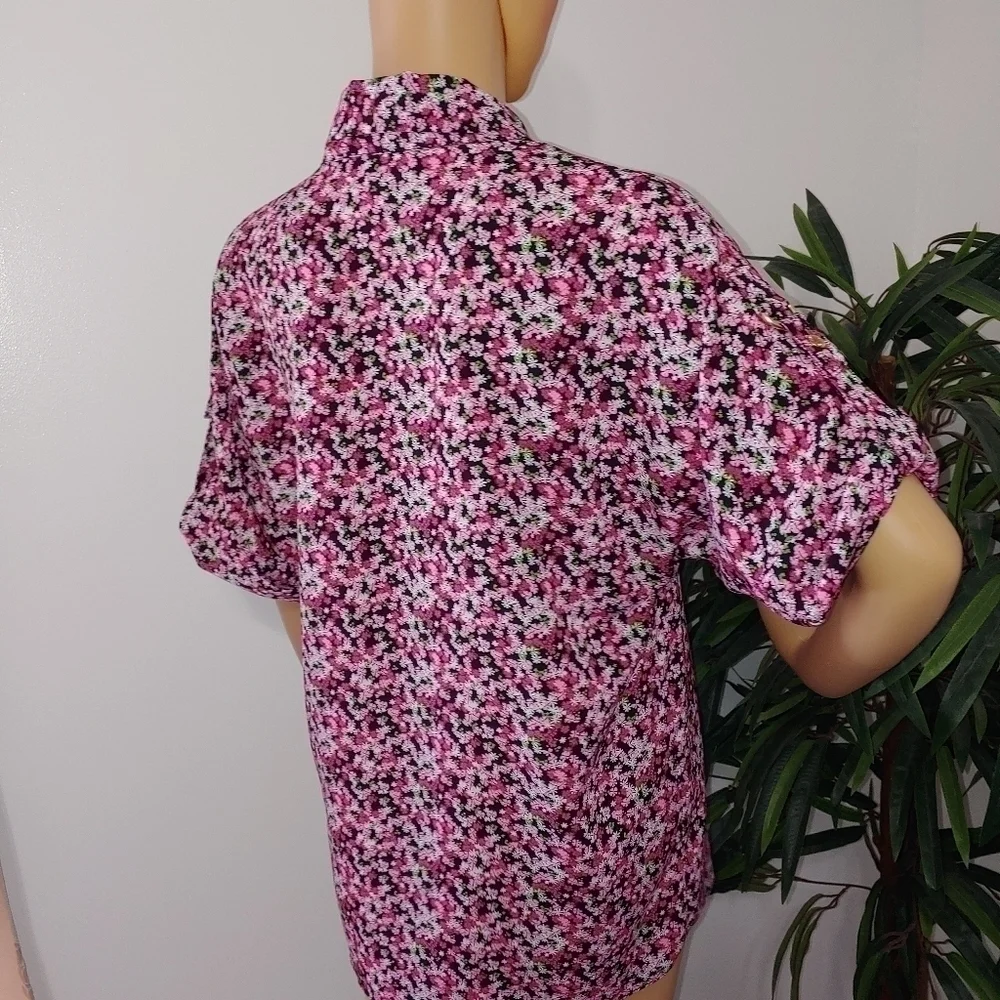 Michael Kors Pink floral top - Picture 3 of 7